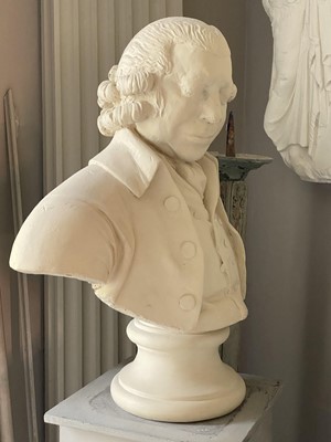 Lot 328 - A plaster bust