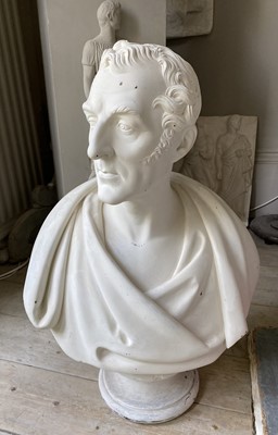 Lot 330 - Plaster portrait bust after Sir Francis Chantrey