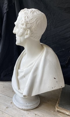 Lot 330 - Plaster portrait bust after Sir Francis Chantrey