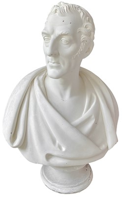 Lot 330 - Plaster portrait bust after Sir Francis Chantrey