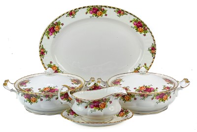 Lot 592 - Royal Albert Old Country Rose part service.