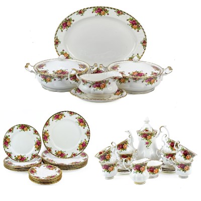 Lot 592 - Royal Albert Old Country Rose part service.