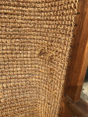 Lot 3469 - A pine Orkney chair, circa 1900, with woven...