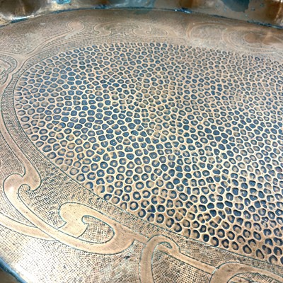 Lot 8 - A J & F Pool, Hayle copper tray.