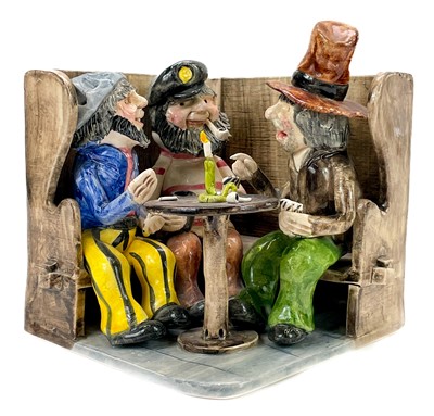 Lot 321 - Alan Young, A Studio pottery figure group.