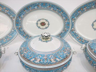 Lot 922 - A Wedgwood 'Florentine' dinner service,...