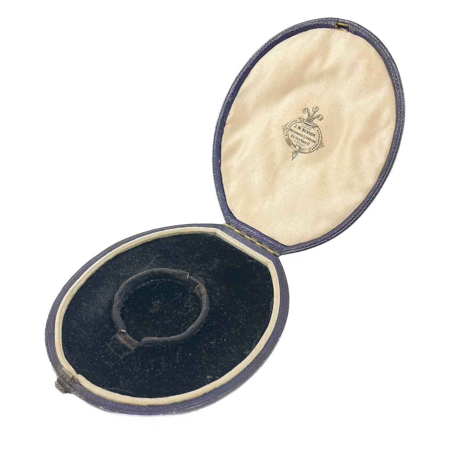 Lot 104 - A J W Benson retailer lady's pocket watch box.