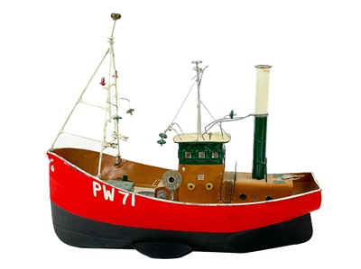 Lot 31 - Michael J King painted a tin fishing boat, Reginald.