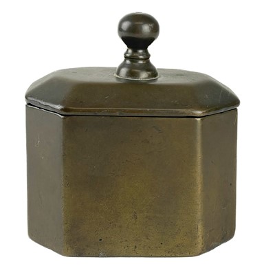 Lot 11 - A Regency bronze pastille burner and cover.