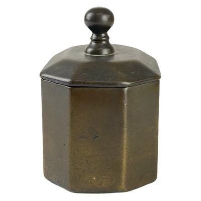 Lot 11 - A Regency bronze pastille burner and cover.