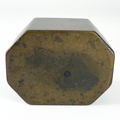 Lot 11 - A Regency bronze pastille burner and cover.