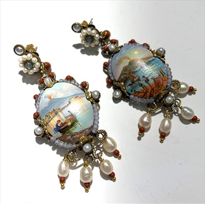 Lot 2542 - A pair of remarkable ornate Neapolitan...