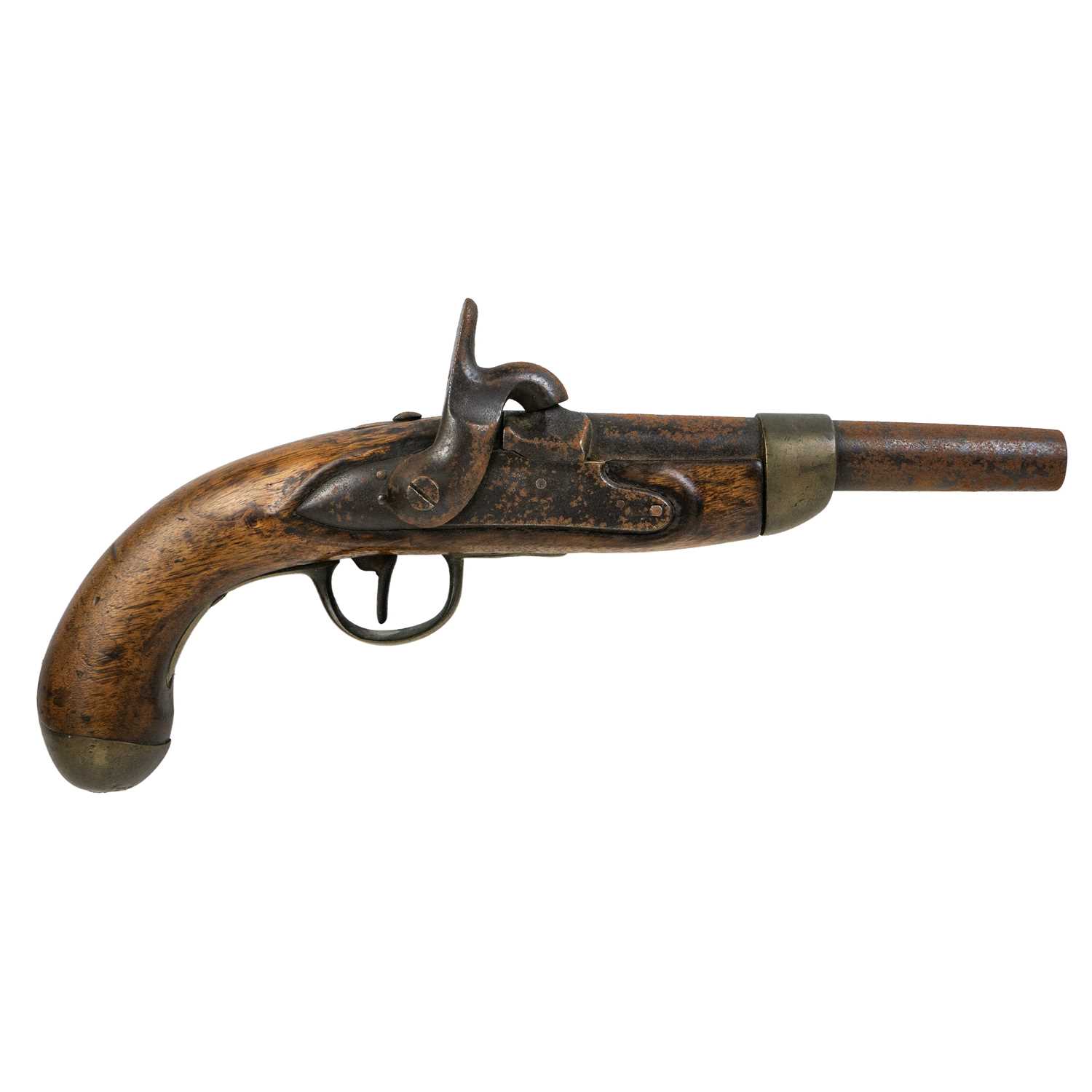 Lot 5 - An early 19th century percussion Service pistol.