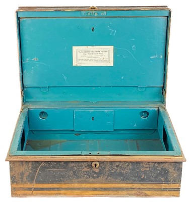 Lot 147 - An Indian steel cash box, early 20th century.