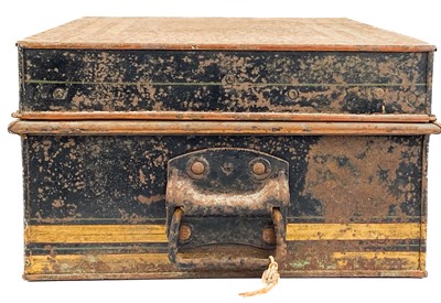Lot 147 - An Indian steel cash box, early 20th century.