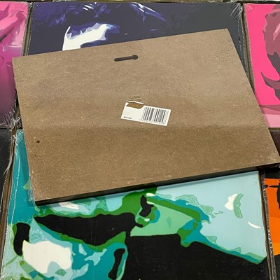 Lot 340 - Music and Pop icon wall art.