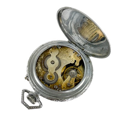 Lot 64 - Four crown wind pocket watches for spares and repairs.