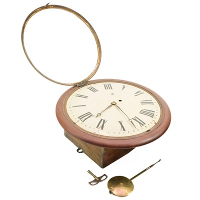 Lot 330 - A mahogany fusee 8-day wall clock circa 1840.