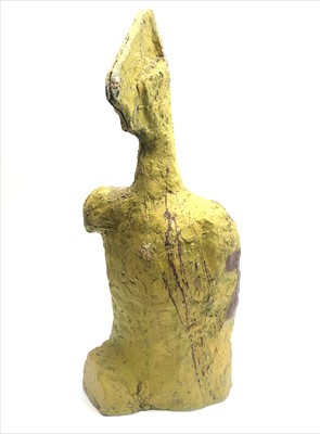 Lot 448 - Julian DYSON (1936-2003) Torso Yellow painted...