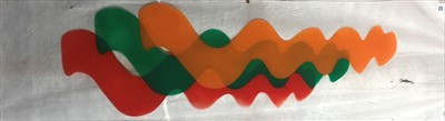 Lot 445 - Peter WARD (b.1936) Abstract design on perspex...