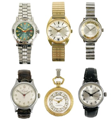 Lot 129 - A selection of five gentlemen's automatic wristwatches.