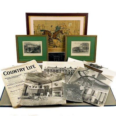 Lot 308 - Fowke family ephemera, prints and books.