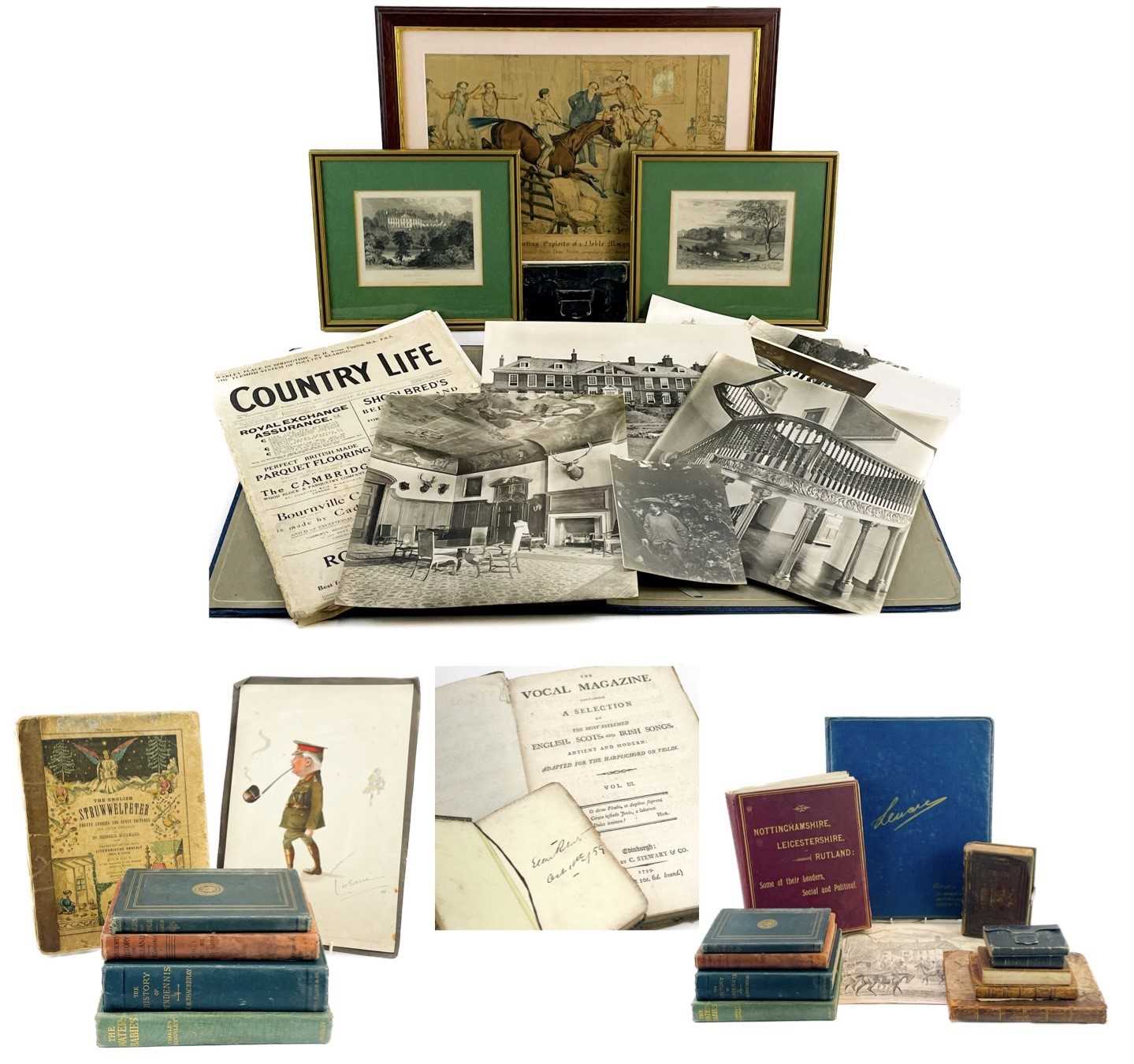 Lot 308 - Fowke family ephemera, prints and books.