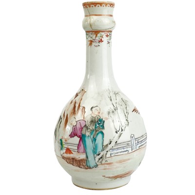 Lot 1362 - A Chinese famille rose guglet bottle vase, Qianlong (1736-1795).