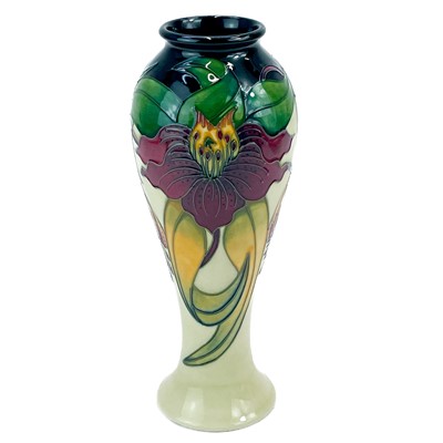 Lot 595 - A Moorcroft Pottery inverted baluster vase.