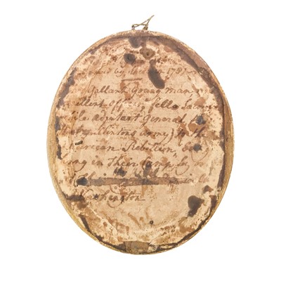 Lot 309 - After John Keyse SHERWIN, An oval portrait of Major John Andre.