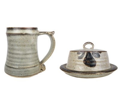 Lot 525 - A Leach pottery standard ware mug or tankard.