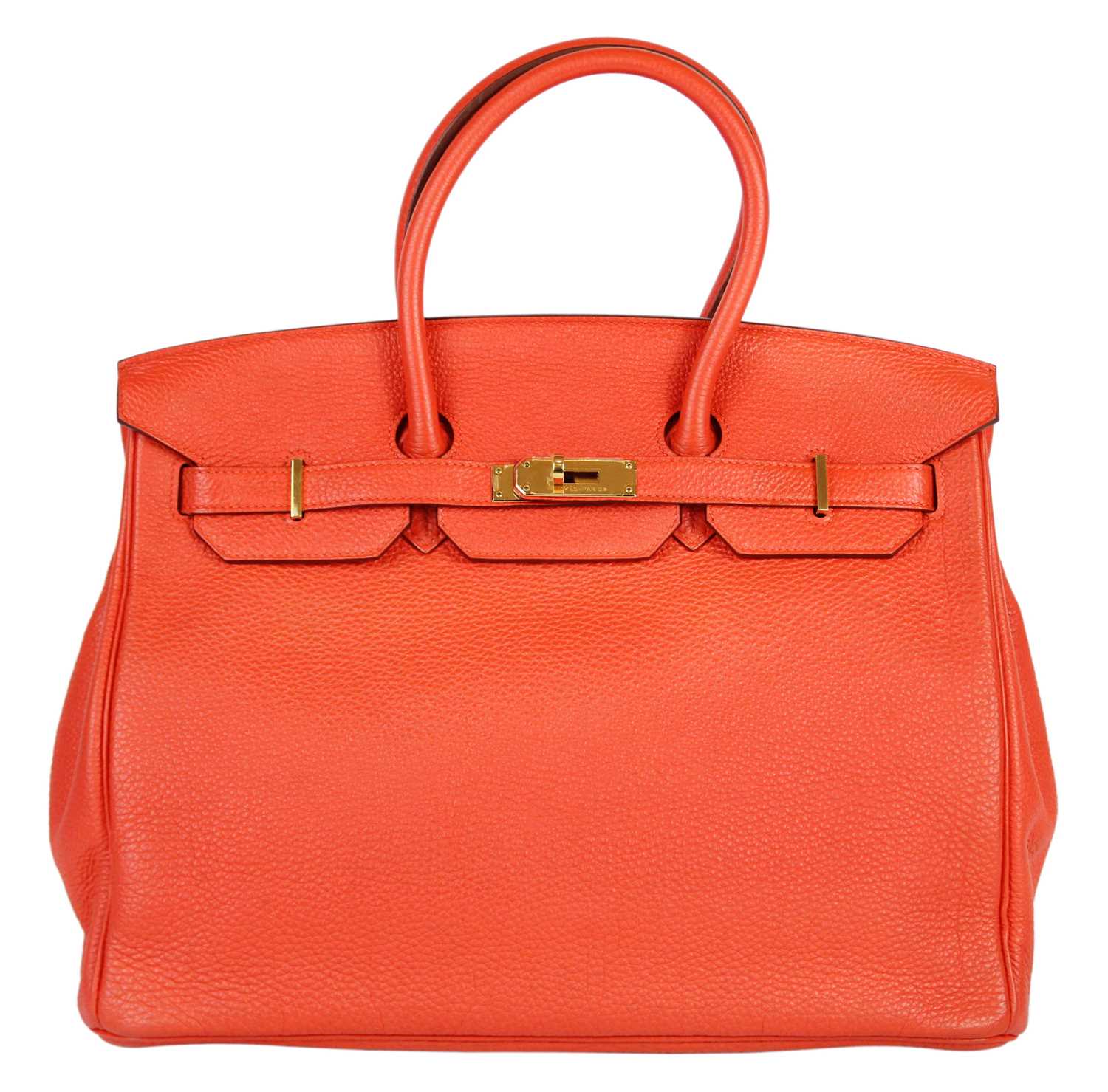 Lot 456 - Hermès Birkin - A Hermès Birkin 35 rouge togo leather handbag, circa 2013.