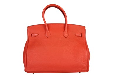 Lot 456 - Hermès Birkin - A Hermès Birkin 35 rouge togo leather handbag, circa 2013.