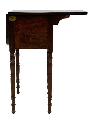 Lot 715 - An unusual William IV mahogany bedside table.