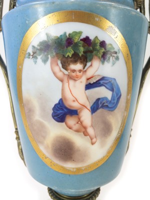 Lot 170 - A Paris porcelain lamp base.