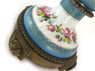 Lot 170 - A Paris porcelain lamp base.