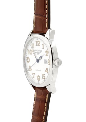 Lot 175 - LONGINES - A Longines Spirit automatic gentleman's stainless steel wristwatch.