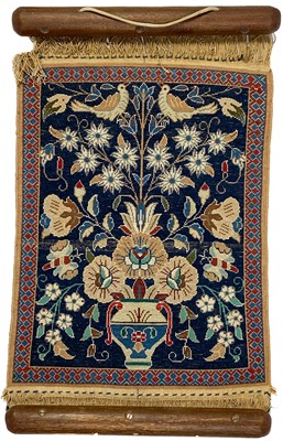 Lot 300 - A Kashan mat, circa 1930-1940's.