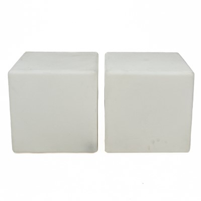 Lot 701 - A pair of large contemporary design light cubes.