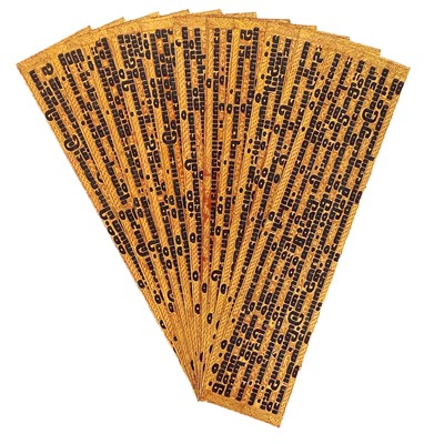 Lot 1040 - Eleven Burmese Kammavaca manuscript leaves, 19th century