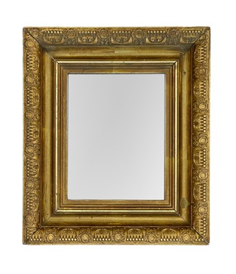 Lot 639 - An early 20th century gilt gesso mirror frame.