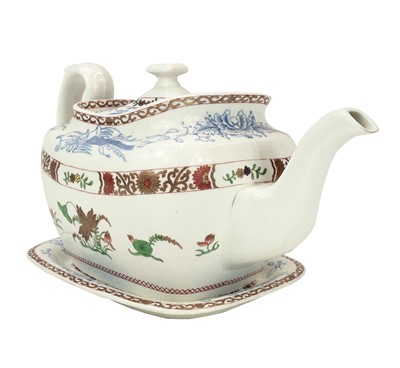 Lot 545 - A Spode teapot, cover and stand.