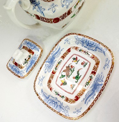 Lot 545 - A Spode teapot, cover and stand.