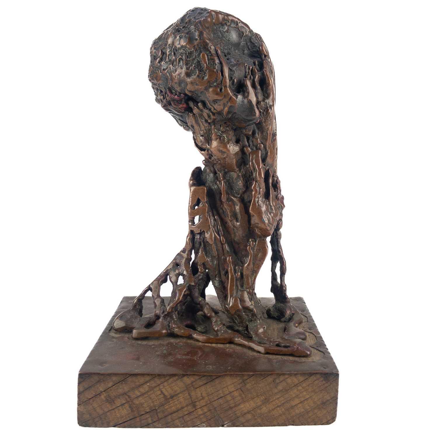 Lot 321 - A rare copper smelt candle.