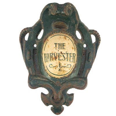 Lot 78 - A cast iron agricultural implement sign.