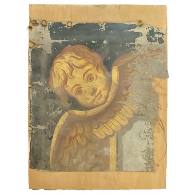 Lot 80 - A canvas fragment 18th century.