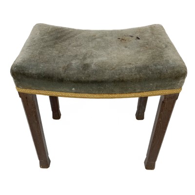 Lot 702 - A Queen Elizabeth II limed oak Coronation stool.