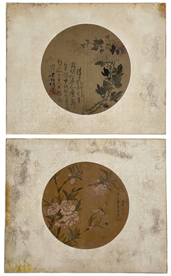 Lot 1420 - Two Chinese school botanical studies, 19th century.