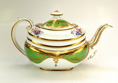 Lot 541 - A Ridgway porcelain teapot and cover.