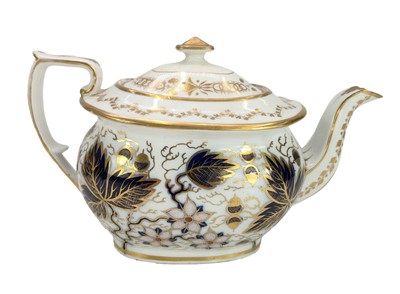 Lot 541 - A Ridgway porcelain teapot and cover.